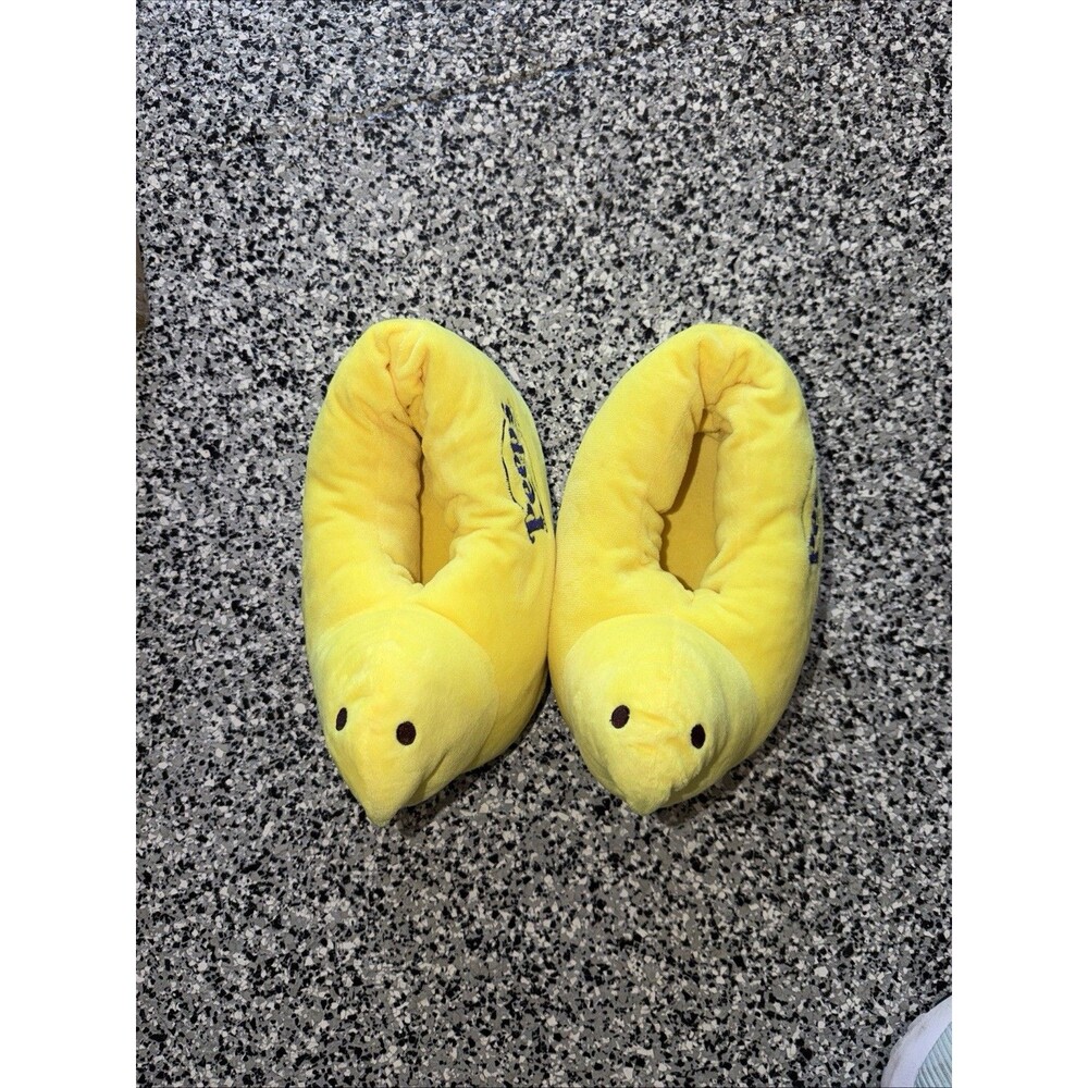 Peeps Easter Slippers Adult Size S/M Yellow Chicks Slip In